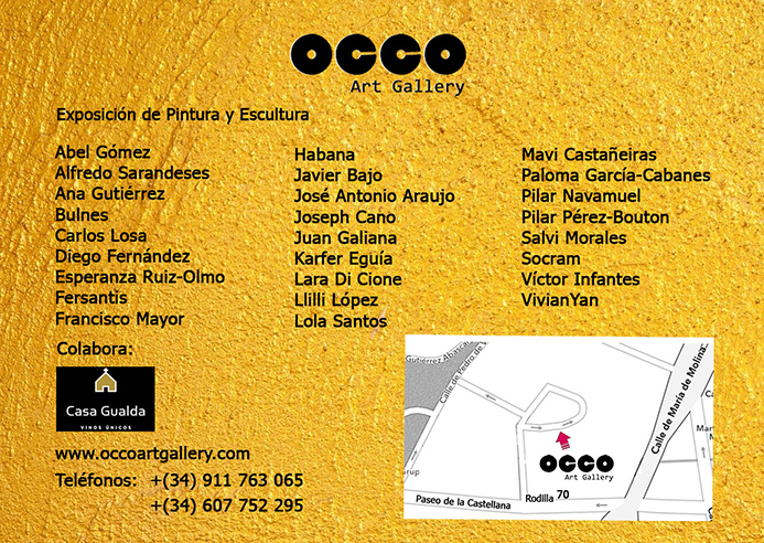 OCCO Art Gallery exposición colectiva de pintura y escultura en Madrid Clasificación: 5 estrellas