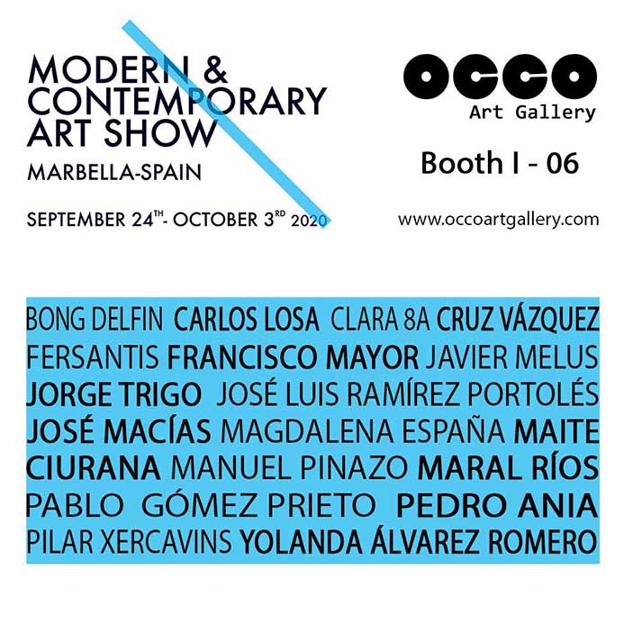 OCCO Art Gallery es una galería de arte, situada en Madrid, cuyo objetivo es difundir el arte en España e internacionalmente. Uno de los medios utilizados es la asistencia a ferias internacionales de arte.