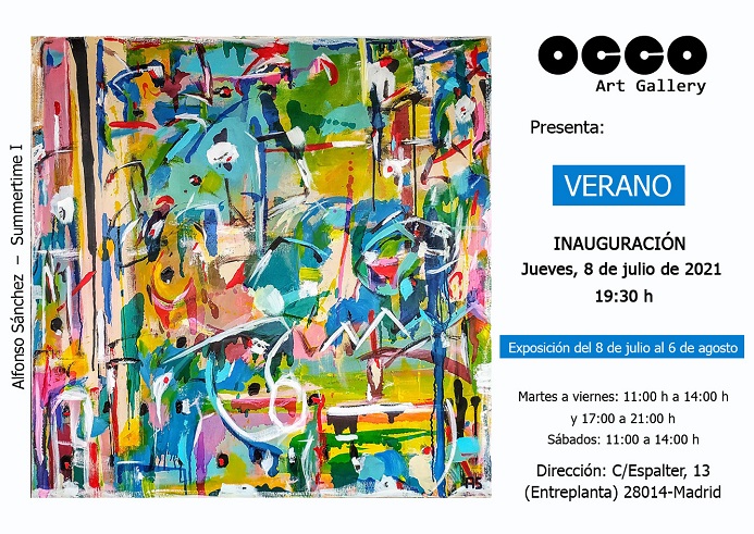 Exposición VERANO en OCCO Art Gallery OCCO Art Gallery. Calle Espalter 13. 28014 – Madrid (Spain)