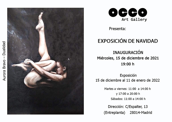 OCCO Art Gallery. Calle Espalter 13. 28014 – Madrid (Spain)