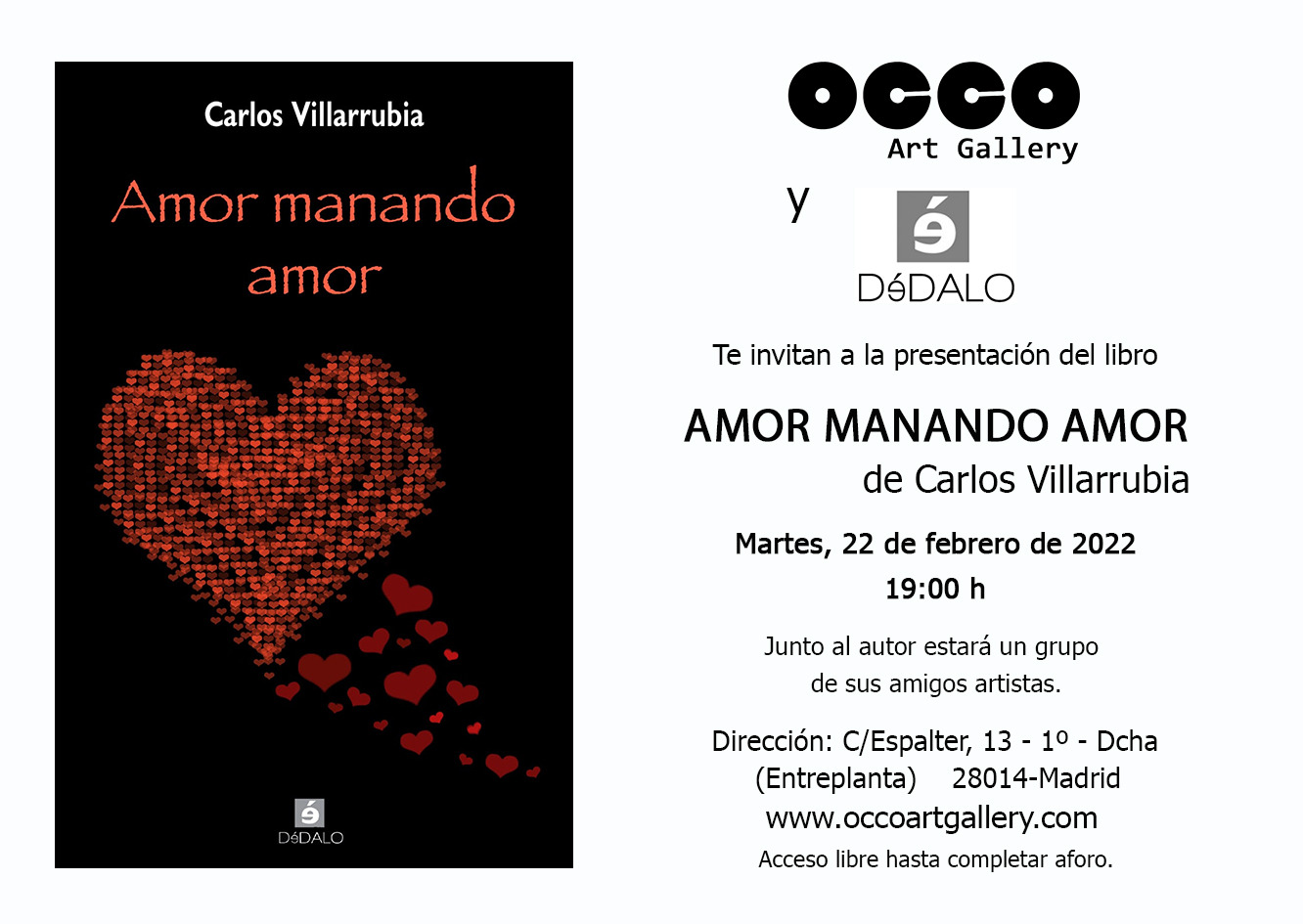OCCO Art Gallery es una galería de arte, situada en Madrid, cuyo objetivo es difundir el arte en España e internacionalmente