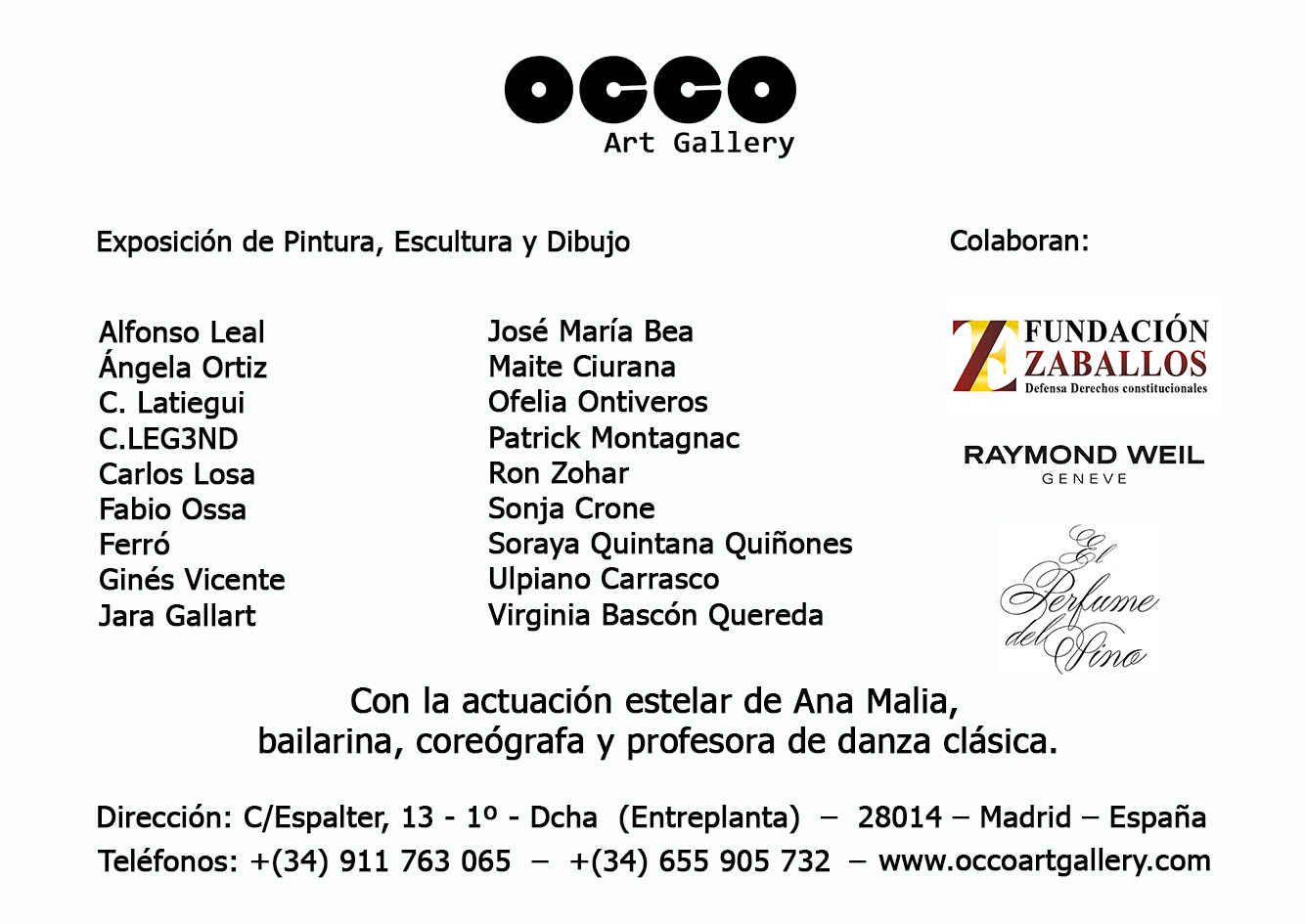 WhatsApp Image 2023-01-11 at 13.30.19 OCCO Art Gallery exposición colectiva de pintura, escultura y dibujo en Madrid.