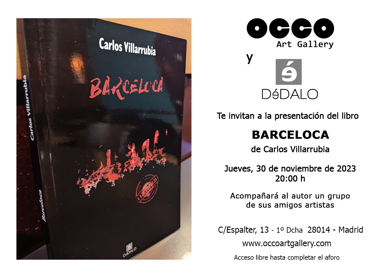 OCCO Art Gallery es una galería de arte, situada en Madrid, cuyo objetivo es difundir el arte en España e internacionalmente