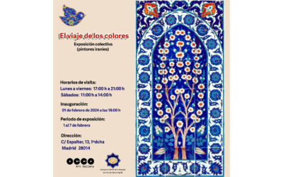 Exposición de artistas iraníes EL VIAJE DE LOS COLORES