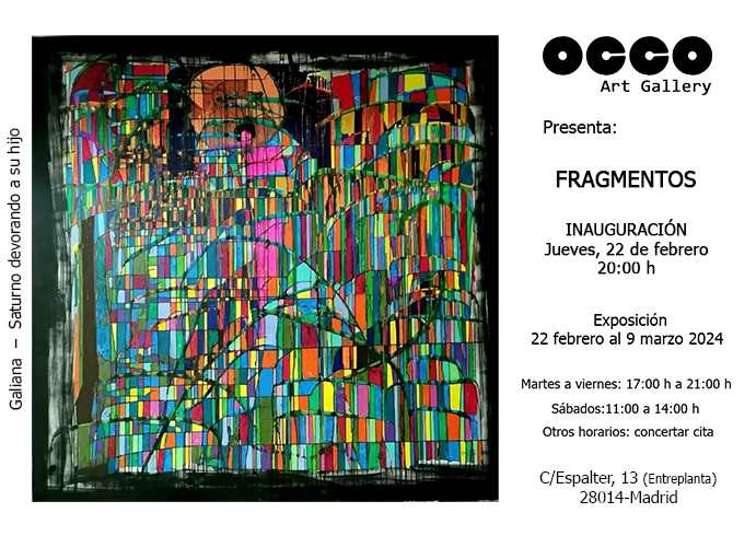 OCCO Art Gallery exposición colectiva de pintura, escultura y fotografía en Madrid