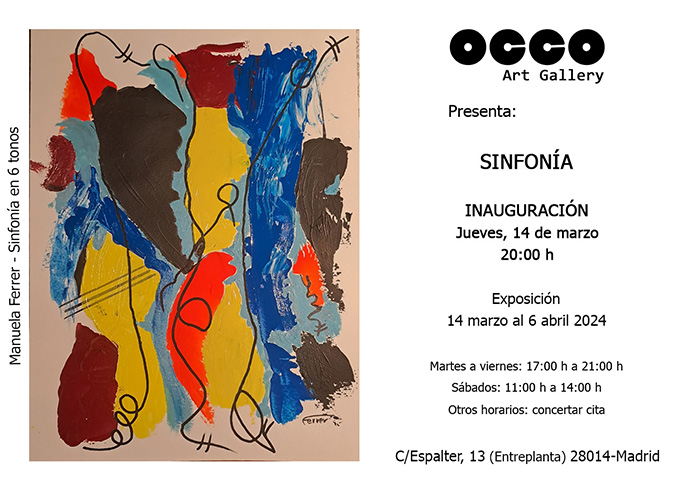 OCCO Art Gallery es una galería de arte, situada en Madrid, cuyo objetivo es difundir el arte en España e internacionalmente