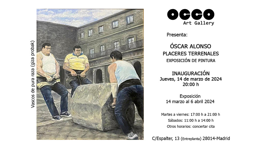 Óscar Alonso, exposición PLACERES TERRENALES