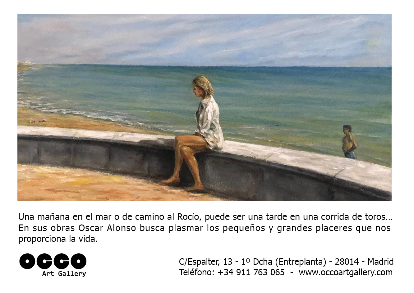OCCO Art Gallery es una galería de arte, situada en Madrid, cuyo objetivo es difundir el arte en España e internacionalmente