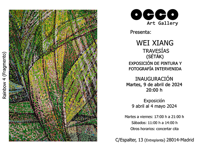 OCCO Art Gallery es una galería de arte, situada en Madrid, cuyo objetivo es difundir el arte en España e internacionalmente