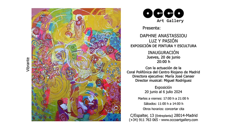 Daphne Anastassiou, exposición de pintura y escultura