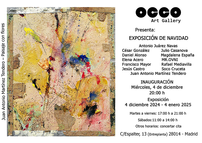 Exposicion NAVIDAD 2024 692x491 OCCO Art Gallery exposición colectiva de pintura y escultura en Madrid.