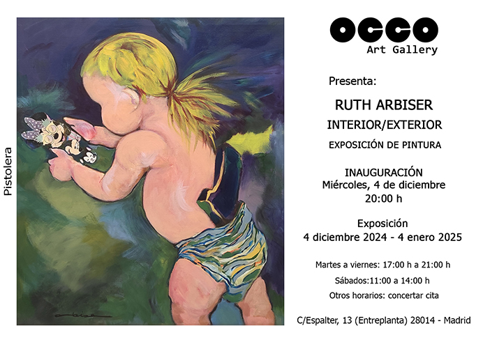 Exposición RUTH ARBISER OCCO Art Gallery es una galería de arte, situada en Madrid, cuyo objetivo es difundir el arte en España e internacionalmente