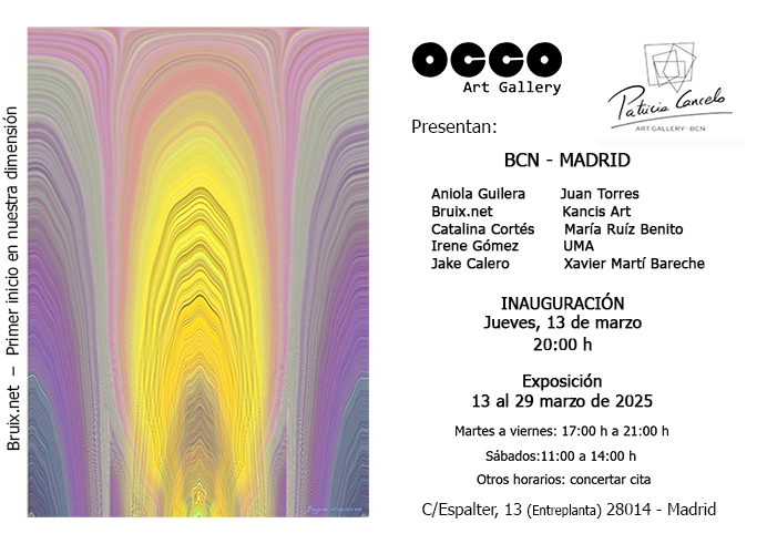 Exposicion BCN - MAD OCCO Art Gallery exposición colectiva de pintura y escultura en Madrid.