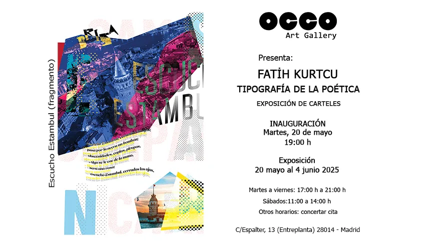 Fatih Kurtcu, exposición TIPOGRAFÍA DE LA POÉTICA