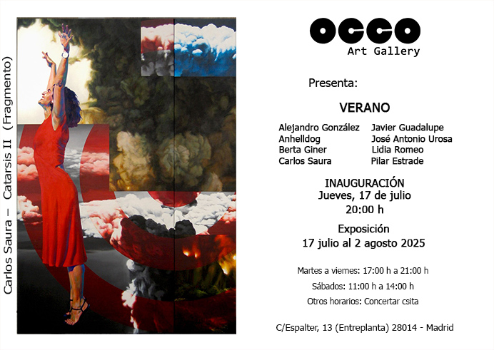 Exposición VERANO 2025 Exposición de pintura y arte textil VERANO. Desde el 17 de julio hasta el 2 de agosto de 2025 en OCCO Art Gallery