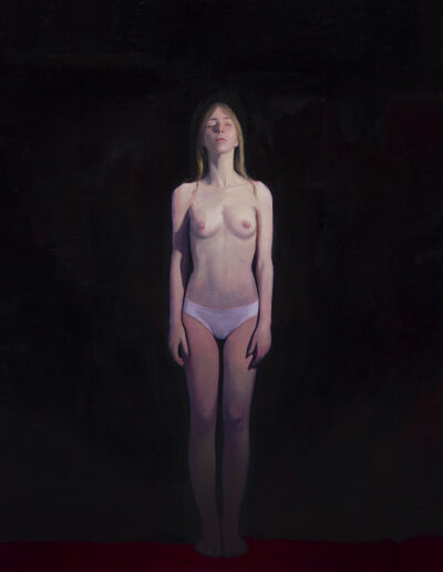 Exposición individual de pintura figurativa de Lucas Brox, Miradas Prestadas. Puedes visitarla desde el 23 de octubre al 8 noviembre 2025 en OCCO Art Gallery, Madrid.