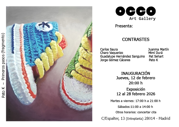 Exposición CONTRASTES Exposición CONTRASTES de pintura y escultura. Puedes visitarla desde el 12 al 28 de febrero de 2026 en OCCO Art Gallery, Madrid.