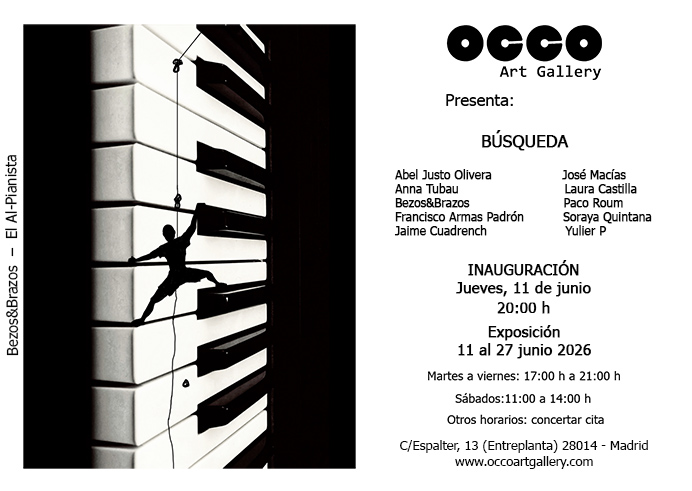 Exposicion-BÚSQUEDA Exposición BÚSQUEDA de pintura, fotografía y escultura. Puedes visitarla desde el 11 al 27 de junio de 2026. Muestra de arte de varios autores.