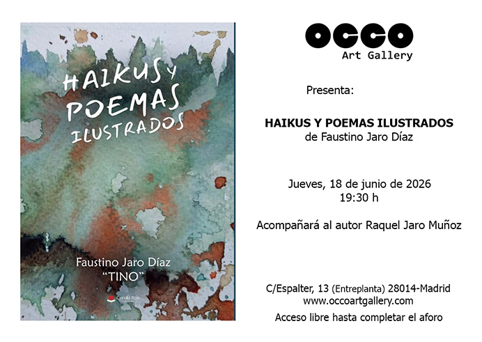 Faustino Jaro Díaz presenta su libro HAIKUS Y POEMAS ILUSTRADOS en Madrid, el día 18 de junio de 2026, a las 19:30 h.